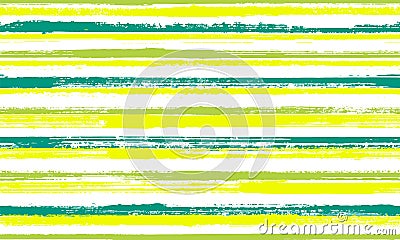 Ink handdrawn irregular stripes vector seamless pattern. Trendy cotton fabric print design. Retro Vector Illustration