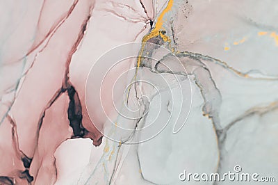 Ink, paint, abstract. Closeup of the painting. Colorful abstract painting background. Highly-textured oil paint. High quality deta Stock Photo
