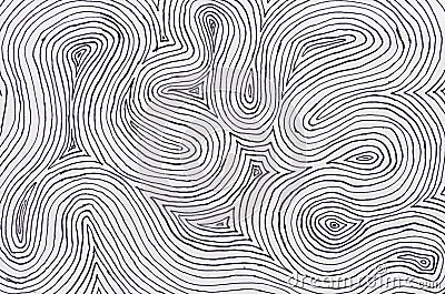 Ink On Paper Curved Lines Background Stock Photo