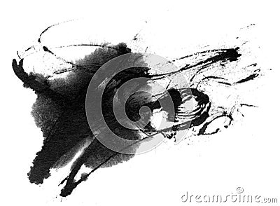 Ink splash Stock Photo