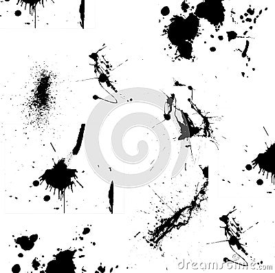 Ink Splats Stock Photo