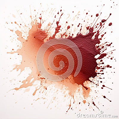 Ink stain with abstract drips Stock Photo