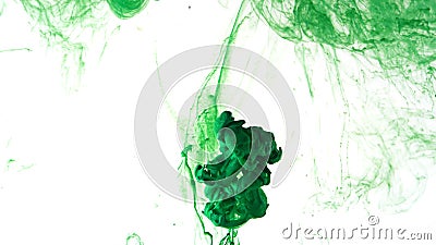 Ink swirling in water, Color drop in water photographed in motion Stock Photo