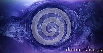 ink water burst fantasy cloud purple paint flow Stock Photo