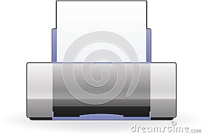 InkJet Printer Vector Illustration