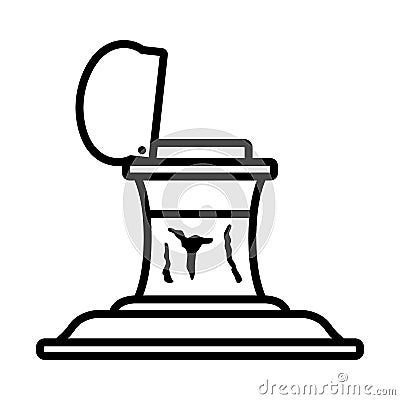 Inkstand Icon Vector Illustration