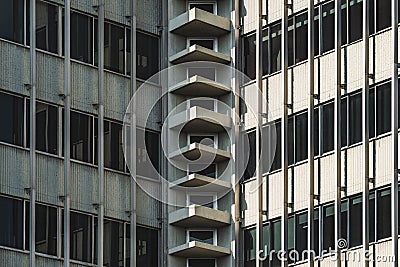 Inner corner of a vintage urban building Stock Photo