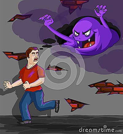 Inner Demons Vector Illustration