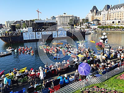 Inner Harbour in Victoria, Canada during Victoria Symphony Splash Editorial Stock Photo