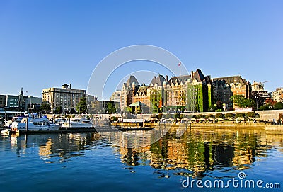 Inner Harbour of Victoria, Vancouver Island, B.C., Canada Editorial Stock Photo