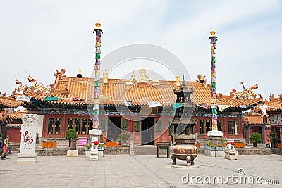 Dazhao Lamasery. a famous historic site in Hohhot, Inner Mongolia, China. Editorial Stock Photo