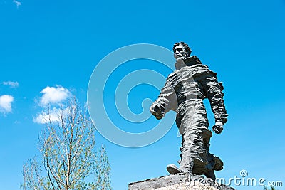 Marco Polo Statue at Kublai Square in Zhenglan Banner, Xilin Gol, Inner Mongolia, China. Stock Photo