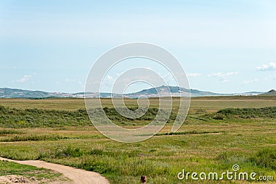 Site of Xanadu in Zhenglan Banner, Xilin Gol, Inner Mongolia, China. It was the summer capital of the Yuan dynasty. Stock Photo