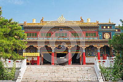 Xilitu Zhao Temple(Shiretu Juu). a famous historic site in Hohhot, Inner Mongolia, China. Editorial Stock Photo