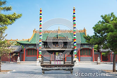 Xilitu Zhao Temple(Shiretu Juu). a famous historic site in Hohhot, Inner Mongolia, China. Editorial Stock Photo