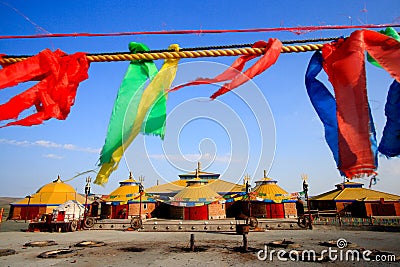 Inner Mongolia Worship Place Stock Photo