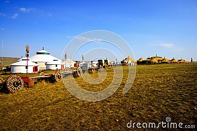 Inner Mongolia Yurt Stock Photo