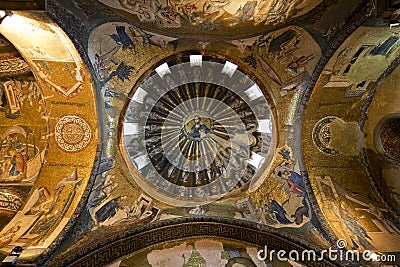 The Inner Narthex Mosaics in Chora Stock Photo