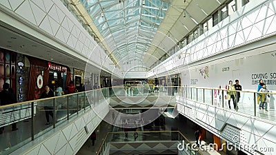 The inner of Wanda shopping mall(Wuhu,anhui) Editorial Stock Photo