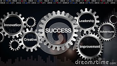 Innesti con la parola chiave, la direzione, l'innovazione, creativa, l'avventura, miglioramento Touch screen 'SUCCESSO' dell'uomo Innesti con la parola chiave, la direzione, l'innovazione, creativa, l'avventura, miglioramento Touch screen 'SUCCESSO' dell'uomo