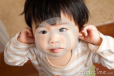 Innocent Baby Girl Stock Photo