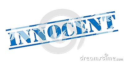 Innocent blue stamp Stock Photo