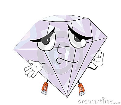 Innocent diamond cartoon Cartoon Illustration