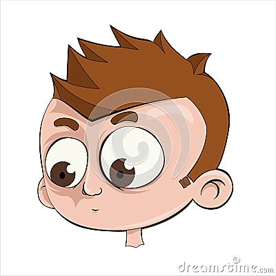 Innocent head Vector Illustration