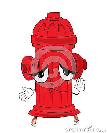 Innocent hydrant cartoon Cartoon Illustration