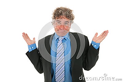 Innocent manager Stock Photo