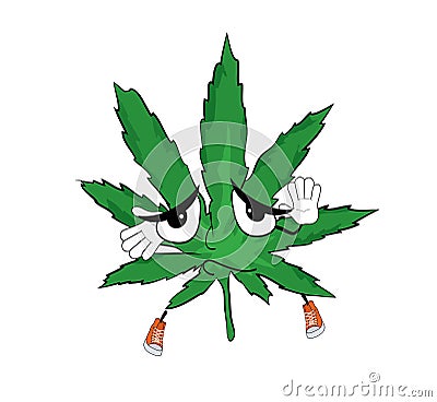 Innocent marihuana cartoon Cartoon Illustration