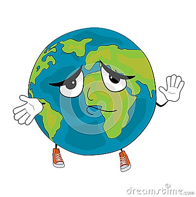 Innocent World globe cartoon Cartoon Illustration