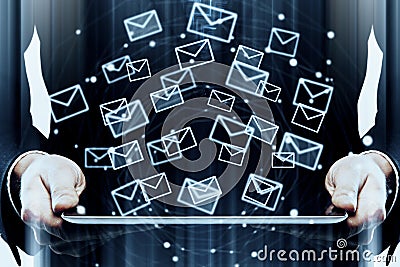 Innovation and email marketing concept Stock Photo