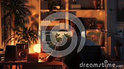 Innovation in Gaming. Game designer testing a game prototype concept Stock Photo