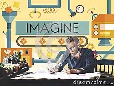 Innovation Ideas Imagine Processing System Concept Stock Photo