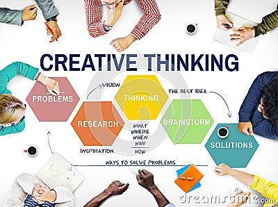 Innovation Strategy Creativity Brainstorming Concept Stock Photo