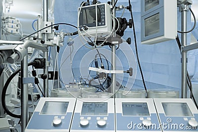 Innovation technologies in the operating room Stock Photo