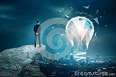 Innovation, technology and idea concept Stock Photo