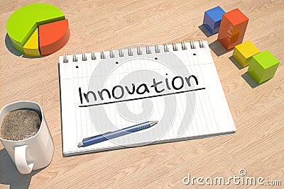 Innovation text concept Cartoon Illustration