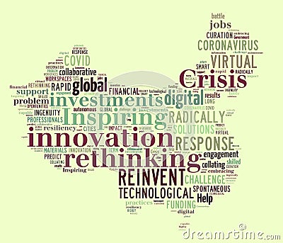 Innovation word cloud Stock Photo