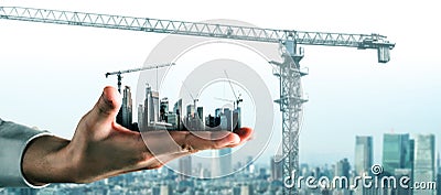 Innovative architecture and civil engineering plan Stock Photo