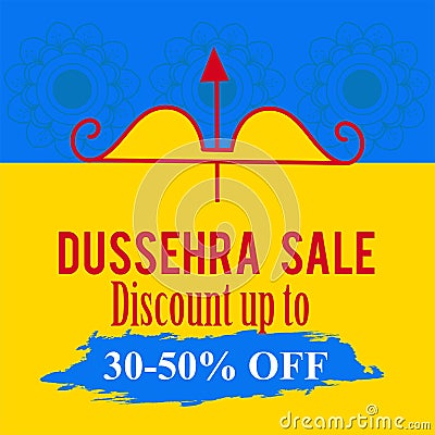 Dussehra festival of India Vector Illustration