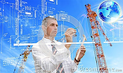 Innovative engineering designing Stock Photo