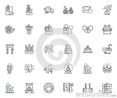 Innovative idea line icons collection. Creativity, Visionary, Ingenuity, Cleverness, Inventiveness, Originality, Novelty Vector Illustration