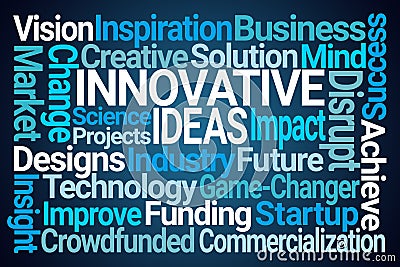 Innovative Ideas Word Cloud Stock Photo