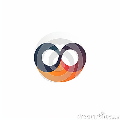 Innovative Logo Template With Infinity Circles Stock Photo