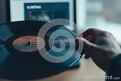 Innovative music manipulation device redefines interaction with sound layers through modern technology Generative AI Stock Photo