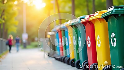 Innovative smart waste management system display showing optimized collection routes, enhancing efficiency and environmental Stock Photo