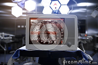 Innovative technical equipment in medical science Stock Photo