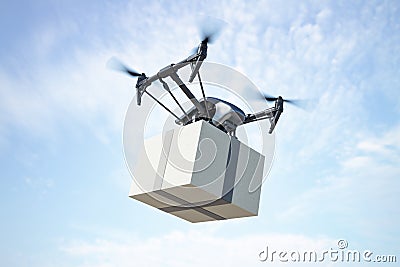 Innovative technological fast delivery Stock Photo